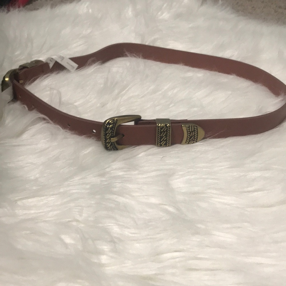 Aeropostale thin cognac belt